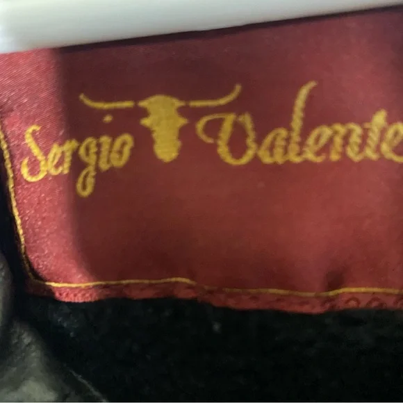 Sergio valente black leather jacket size 2XL (b56) - Picture 3 of 8